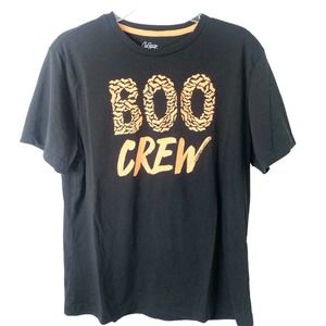 City Streets Women's Boo Crew Short Sleeve Halloween T-Shirt Size Large